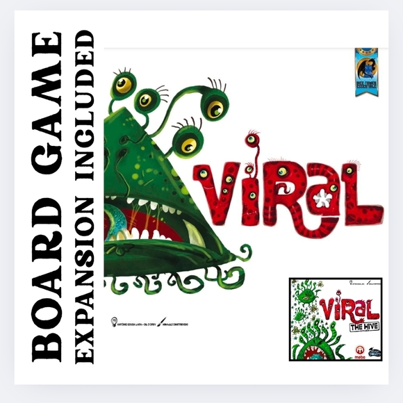 Mesa Board Games Other - Viral Board Game The Hive Expansion Included Arcane Wonders 12+